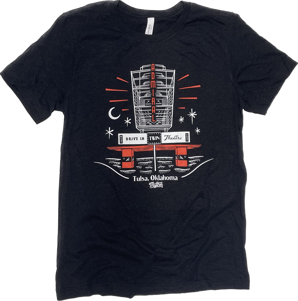 Admiral Twin Tee - Tulsa's Drive-In Theater T-Shirt – Mythic Press