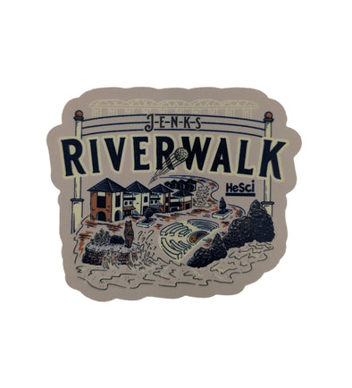 Jenks  Riverwalk Sticker
