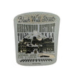 Sticker with text and graphic of Greenwood District, Tulsa on a light gray background