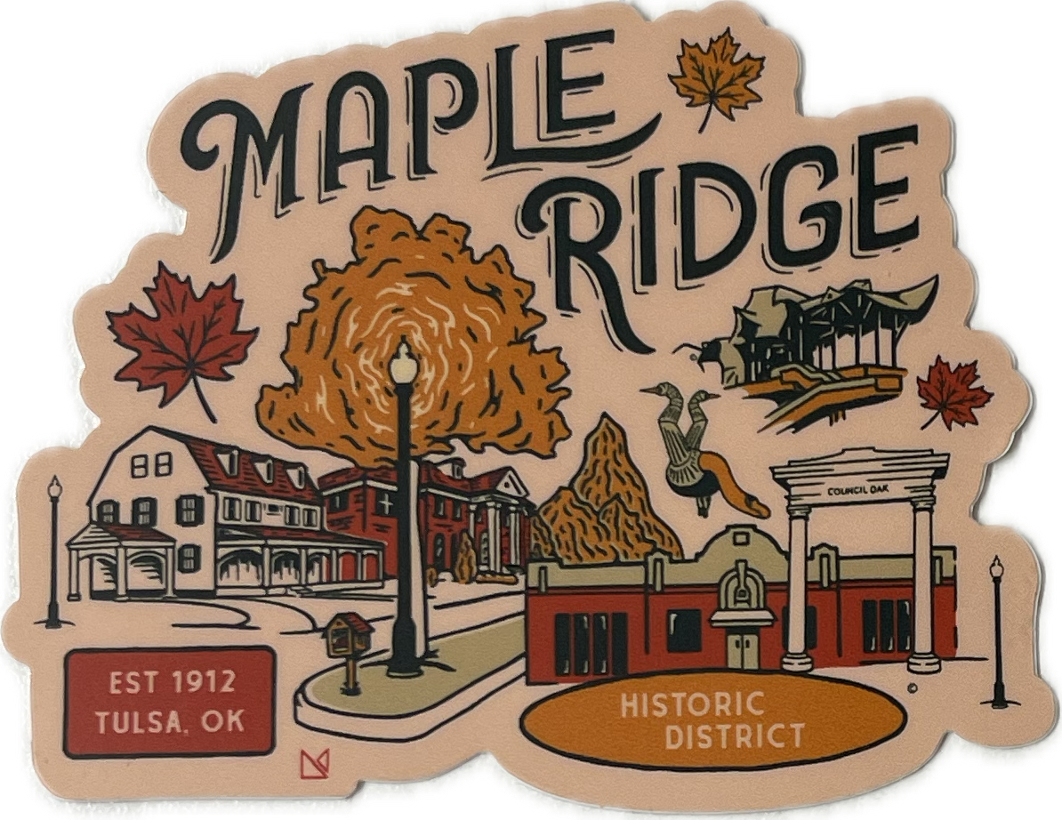 Maple Ridge Neighborhood Sticker – Mythic Press