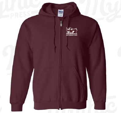 Gathering Place Fall Zip Hoodie