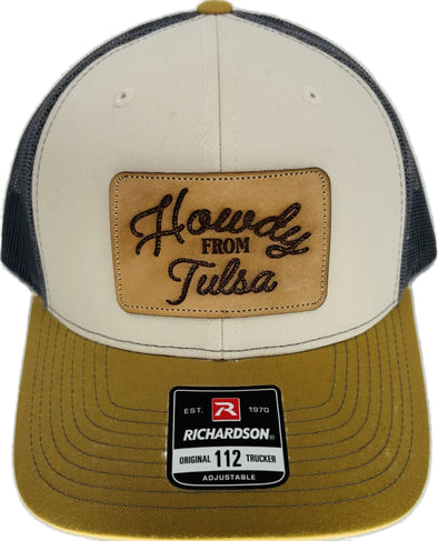 Howdy From Tulsa Leather Patch Hat