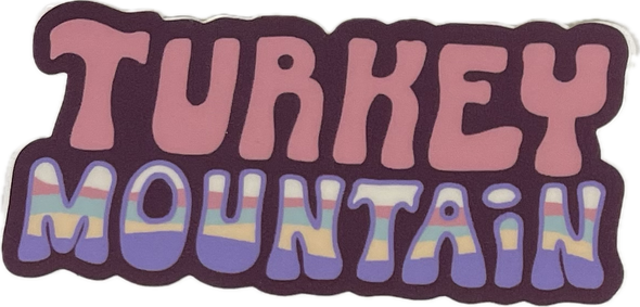 Turkey Mountain Wordmark Sticker