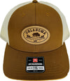 Oklahoma Bison Leather Patch Hat