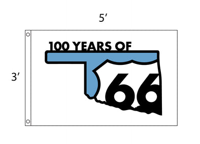 Official Oklahoma Route 66 Centennial Flag