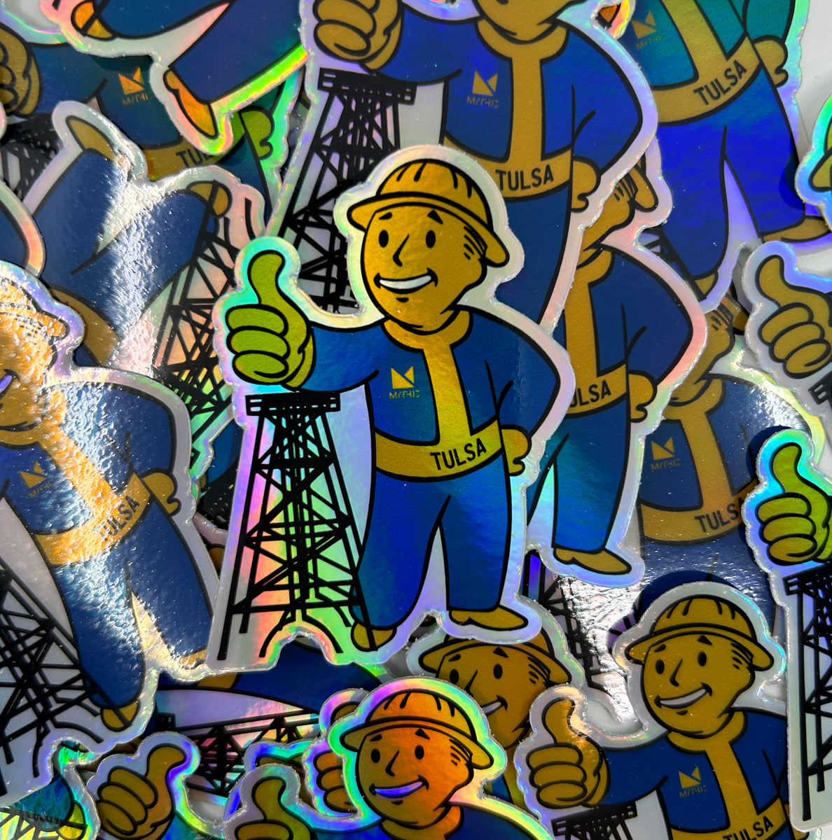Vault Boy Driller Sticker – Mythic Press