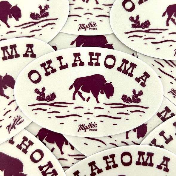 Oklahoma Series Sticker - Desert Bison