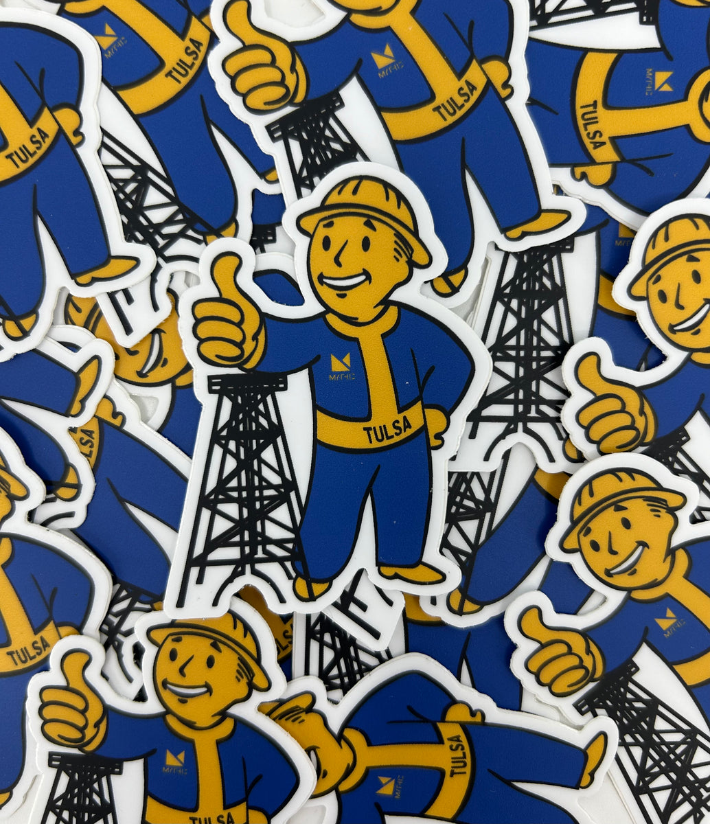 Vault Boy Driller Sticker – Mythic Press