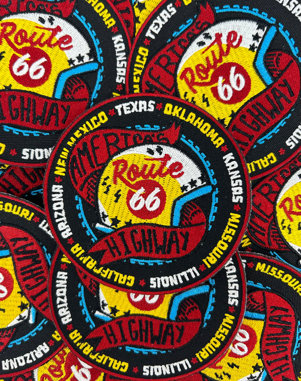 Route 66 Helmet Patch – Mythic Press Route 66 Helmet Patch – Mythic Press