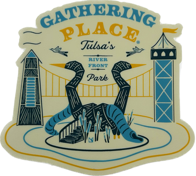 Gathering Place River Front Park Sticker