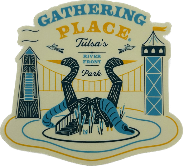 Gathering Place River Front Park Sticker