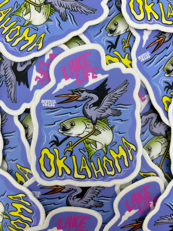 Oklahoma Lake Life Sticker