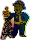 Vault Boy Driller Sticker