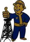 Vault Boy Driller Sticker