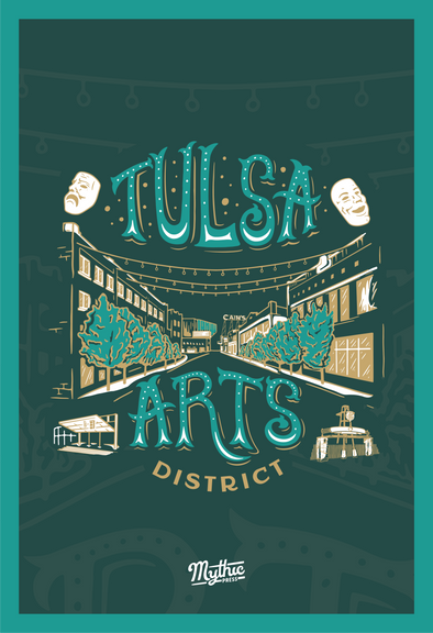 Tulsa Arts District Neighborhood Print