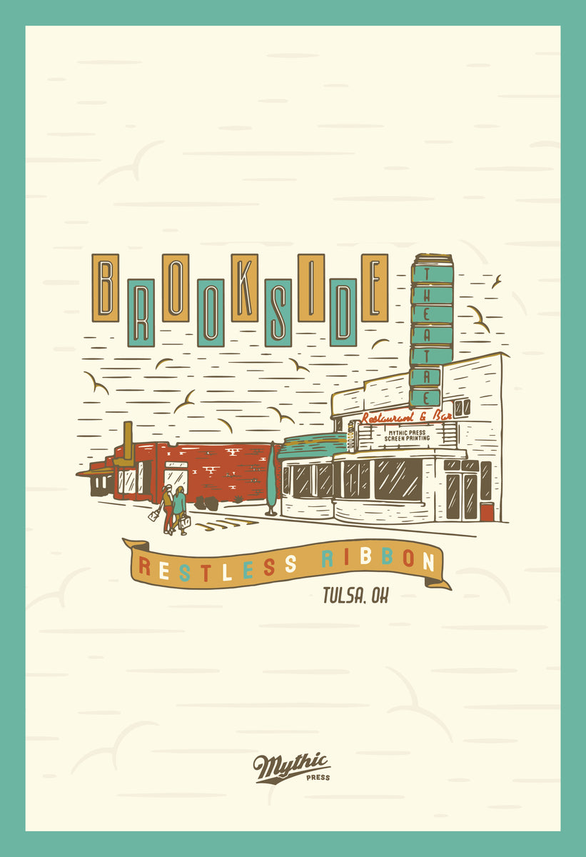 Mythic Press Brookside Neighborhood Print – Mythic Press