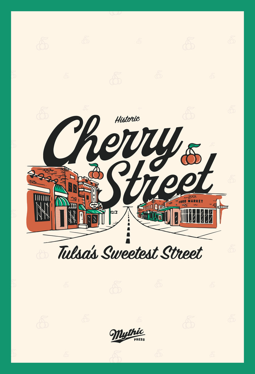 Mythic Press Cherry Street Neighborhood Print – Mythic Press