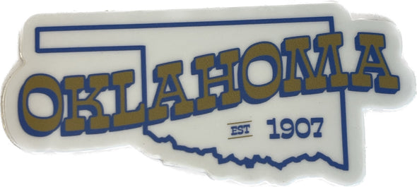 Oklahoma Series Sticker - Blue State