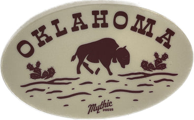Oklahoma Series Sticker - Desert Bison
