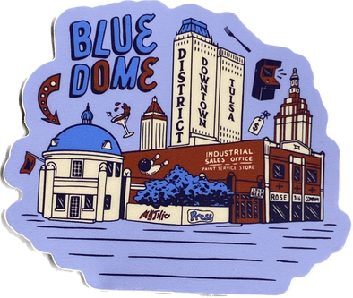 Blue Dome Neighborhood Sticker