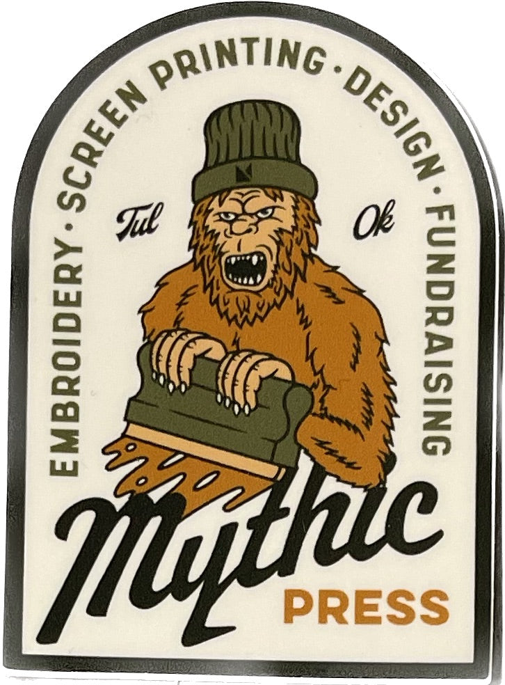 Mythic Press Mythic Sasquatch Sticker – Mythic Press