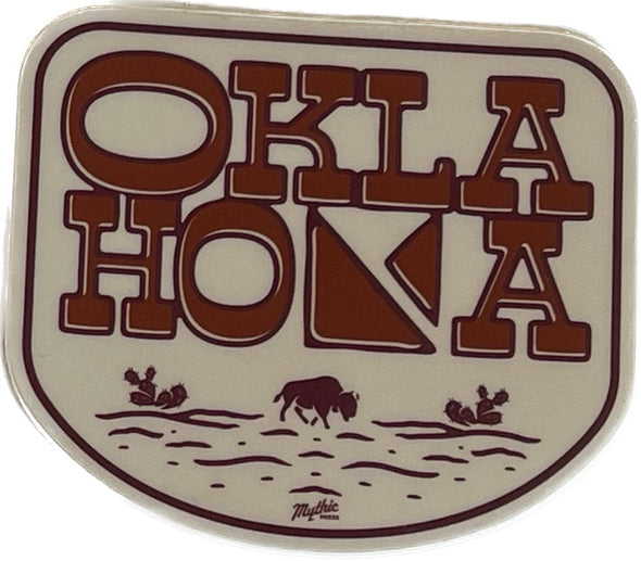 Oklahoma Series Sticker - Bubble Letter OK