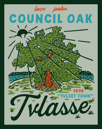 Council Oak Tree Sticker