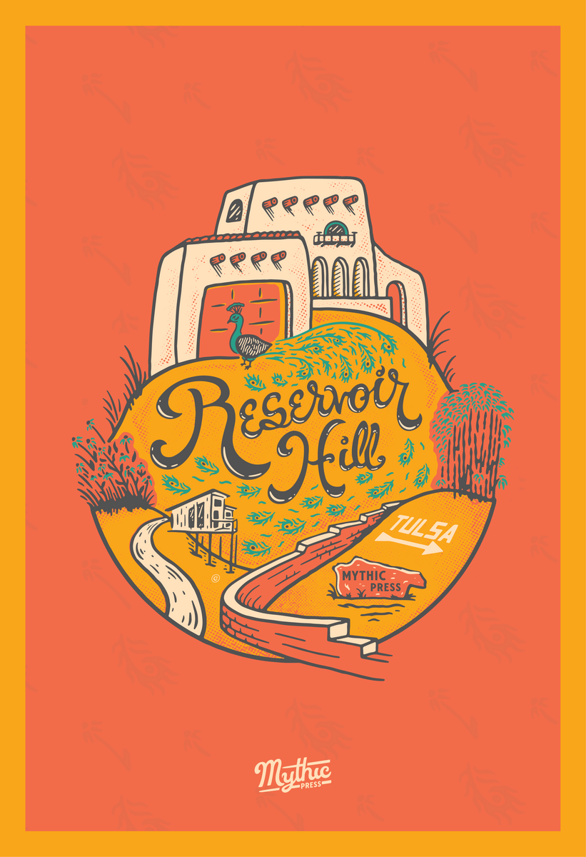 Reservoir Hill Neighborhood Print – Mythic Press