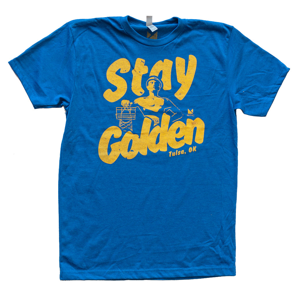 Stay Golden Tulsa Tee - Tulsa, OK – Mythic Press