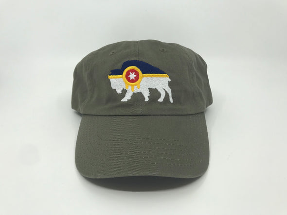 Tulsa Bison Flag Dad Hat