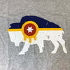 Tulsa Bison Flag Long Sleeve tee