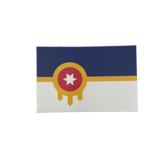 Tulsa Flag Sticker (2 sizes)