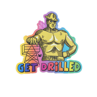 Golden Driller Pride Sticker