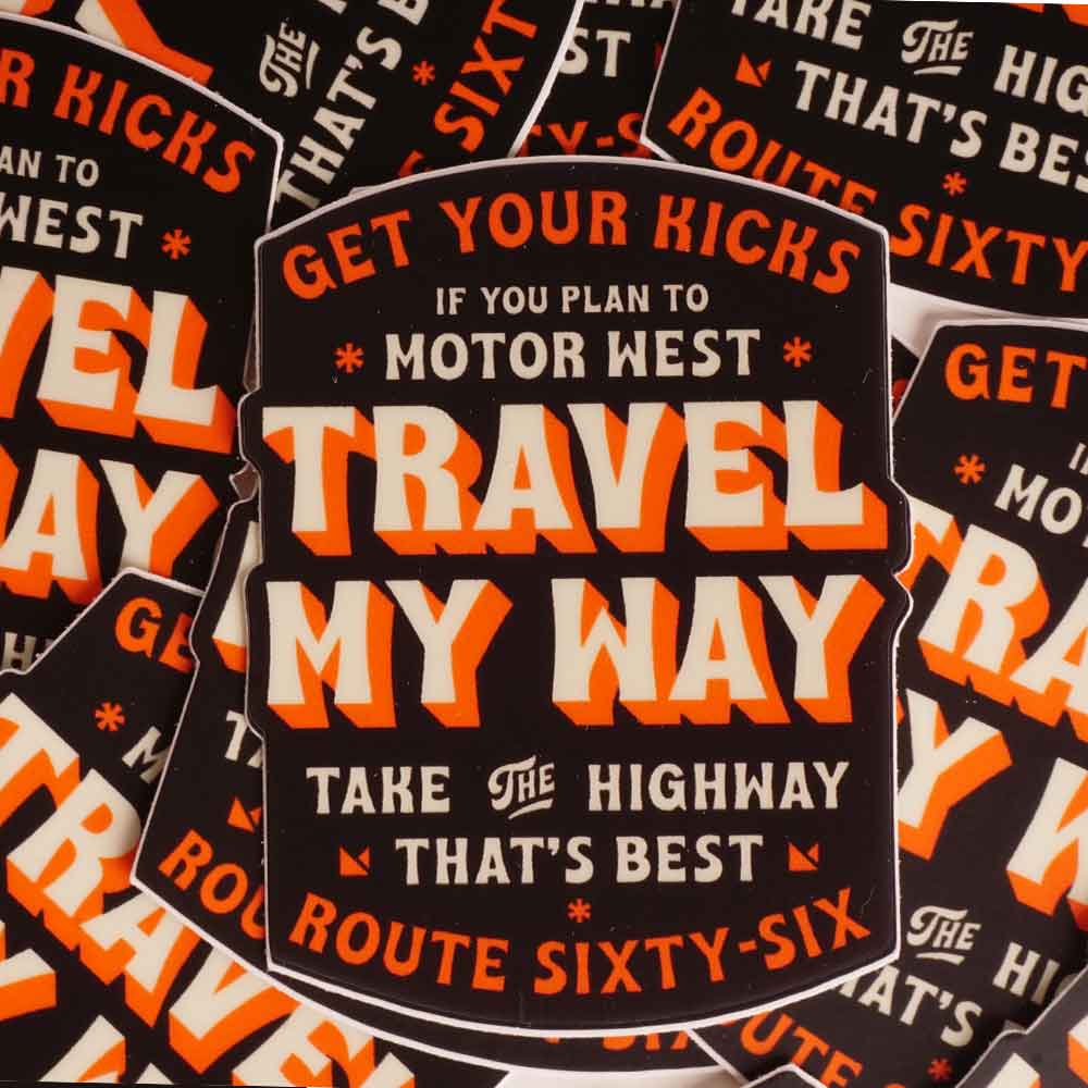 Travel My Way sticker – Mythic Press