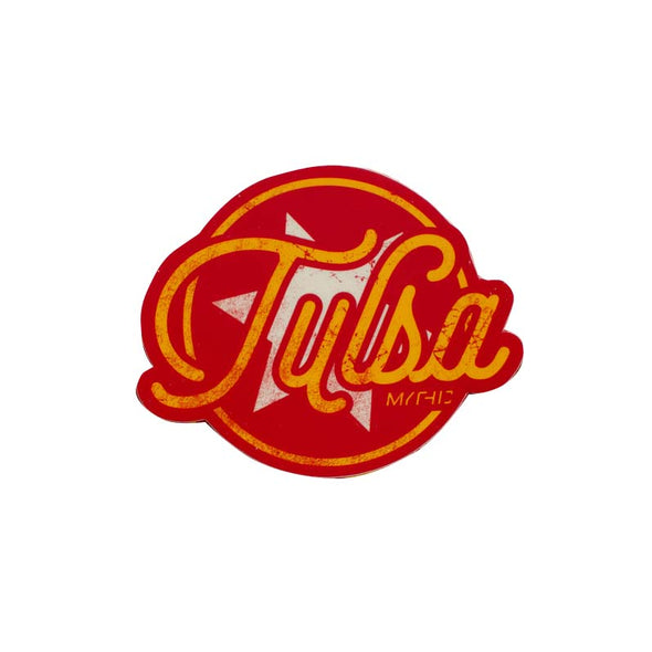 Tulsa Script Sticker