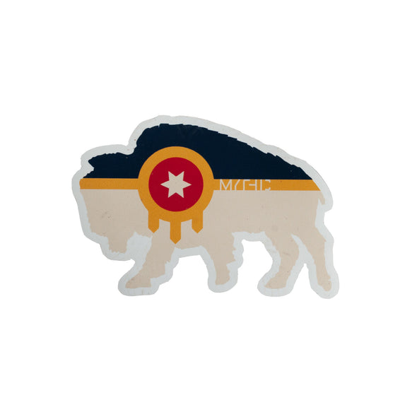 Tulsa Bison Flag Magnet