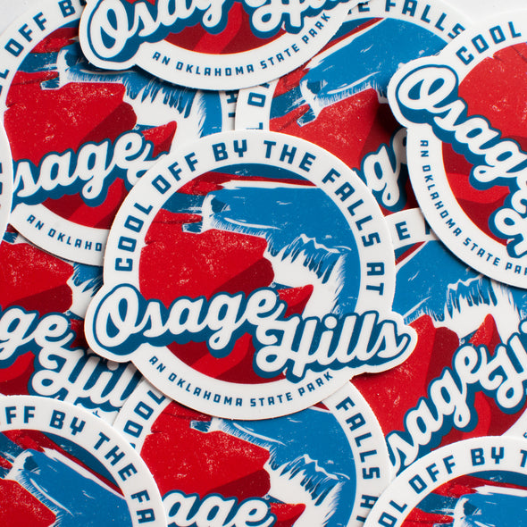 Cool Off Osage Hills Sticker