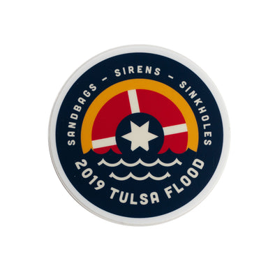 Tulsa Flood Sticker